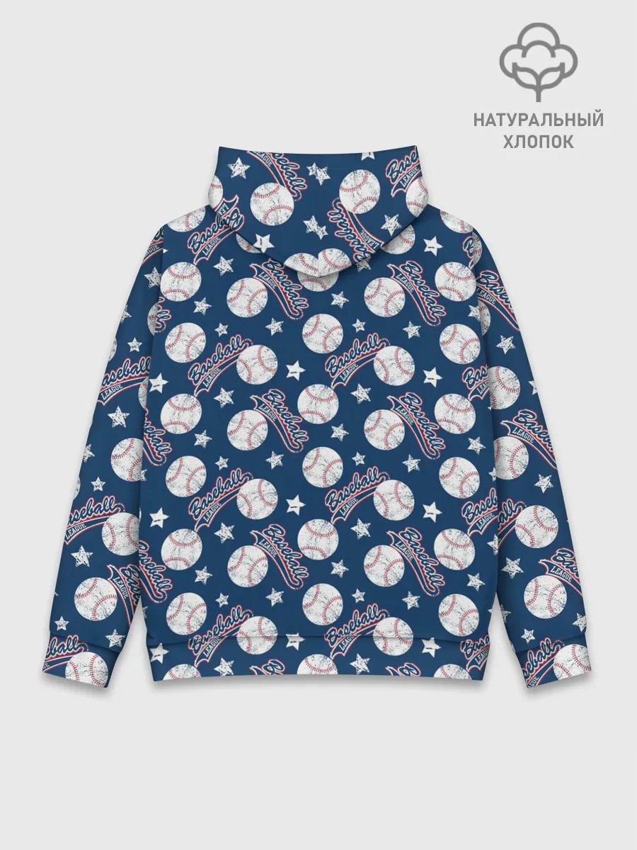 Худи мужской база хлопок / Baseball