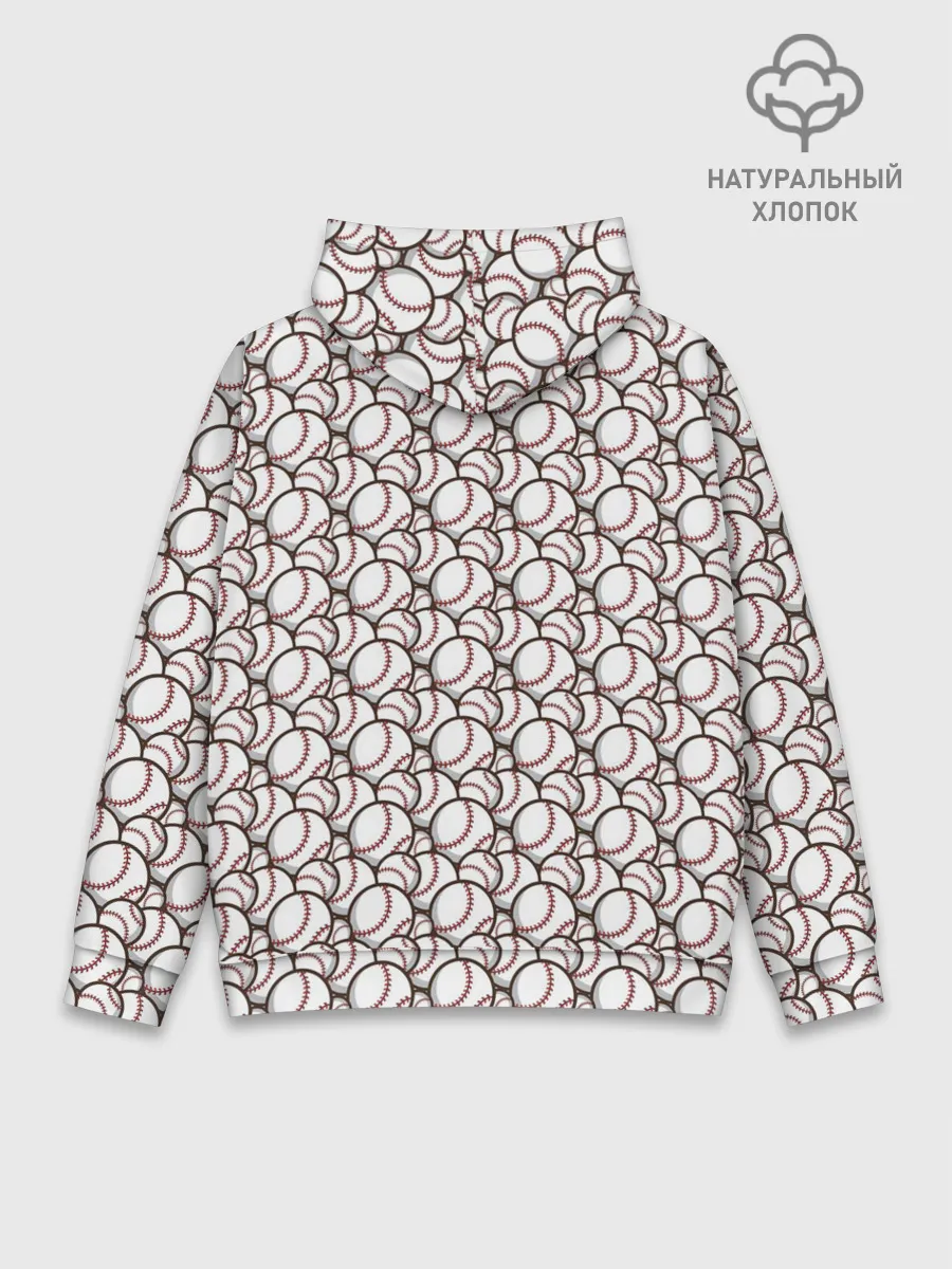 Худи мужской база хлопок / Бейсбольные Мячи