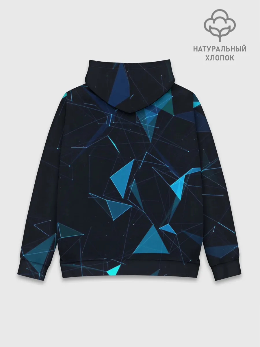 Худи мужской база хлопок / Цифровой треугольник