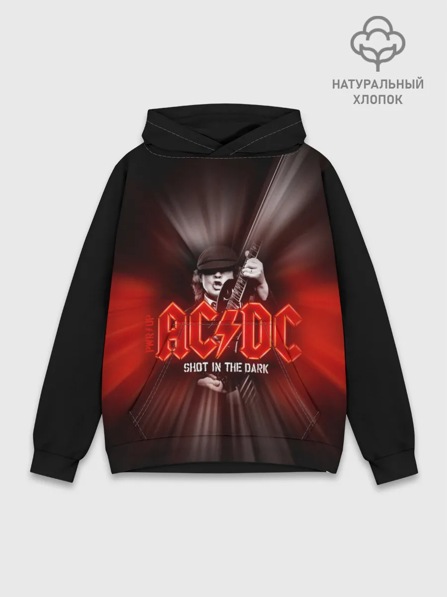Худи мужской база хлопок / AC/DC: Angus Young