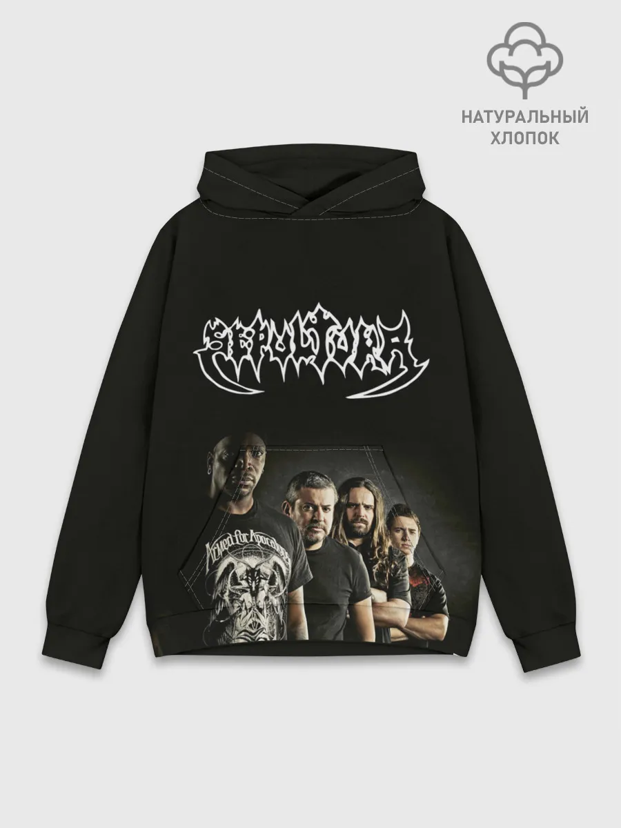 Худи мужской база хлопок / Sepultura