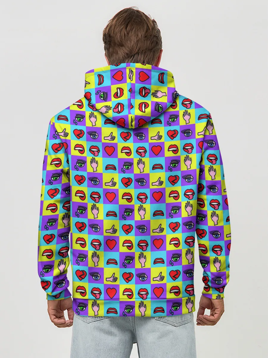 Худи мужской база хлопок / Поп-арт