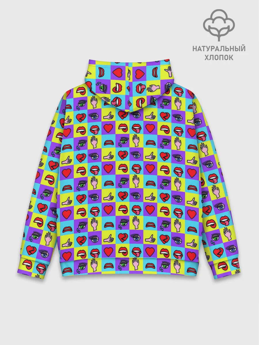Худи мужской база хлопок / Поп-арт