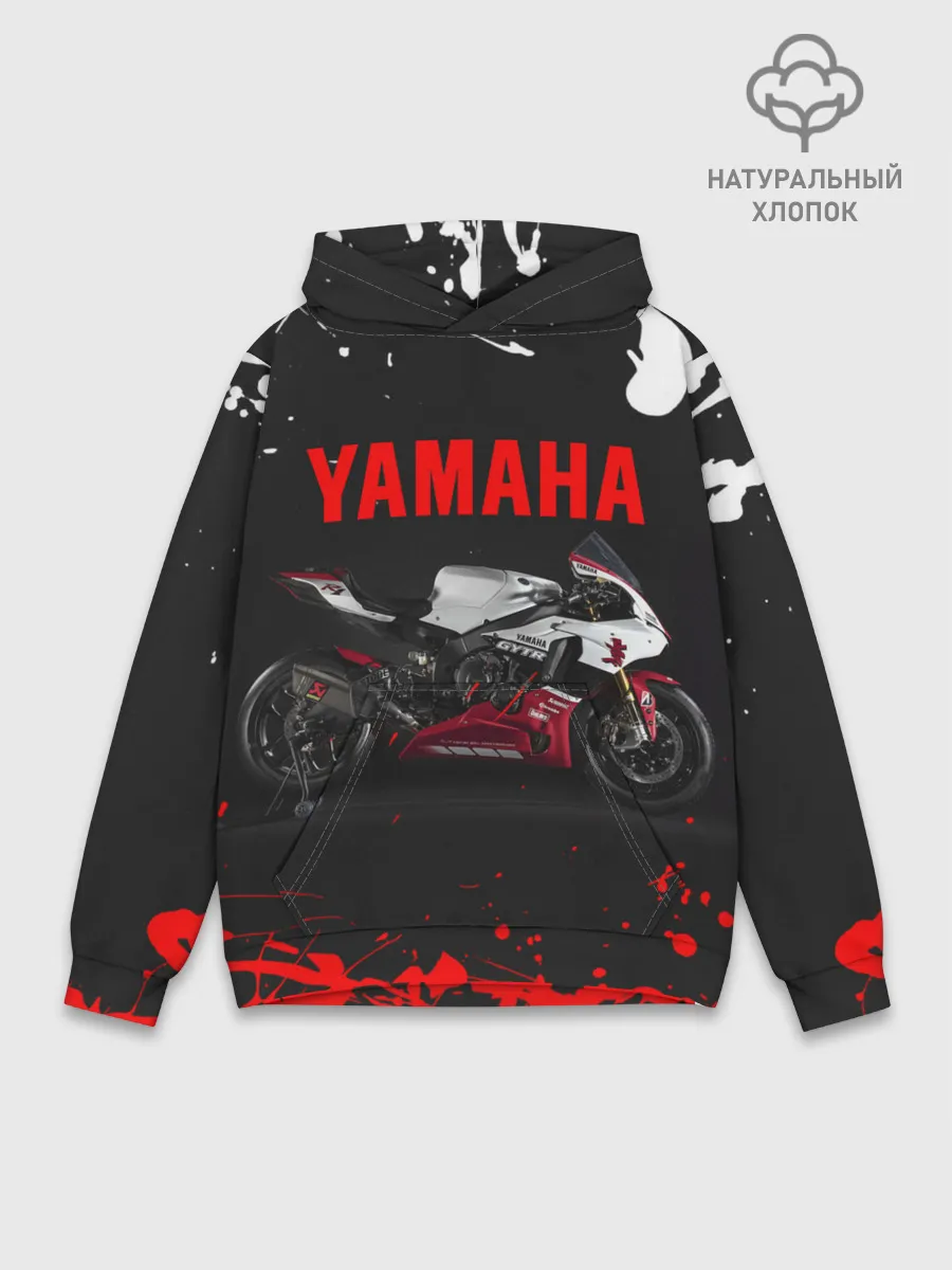 Худи мужской база хлопок / YAMAHA [004]