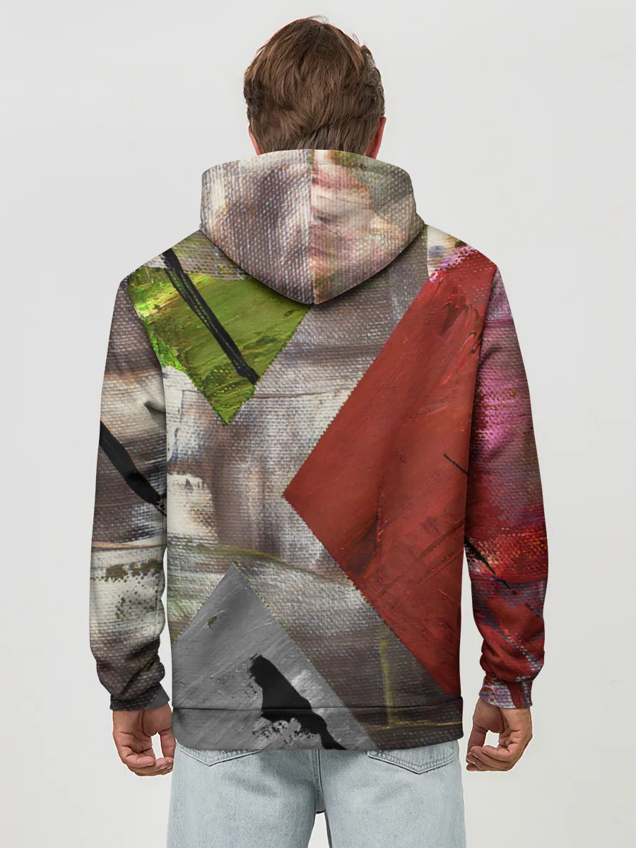 Худи мужской база хлопок / Art Abstraction