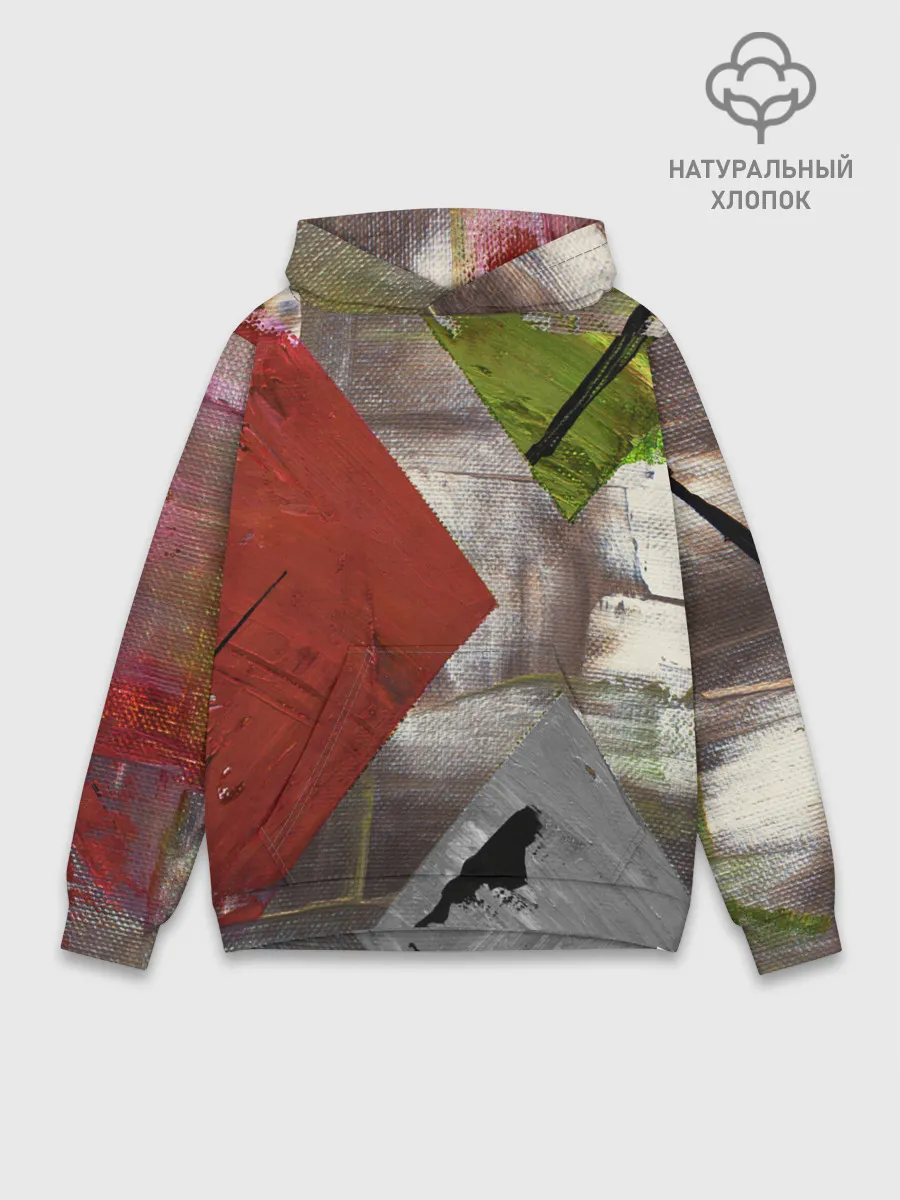 Худи мужской база хлопок / Art Abstraction