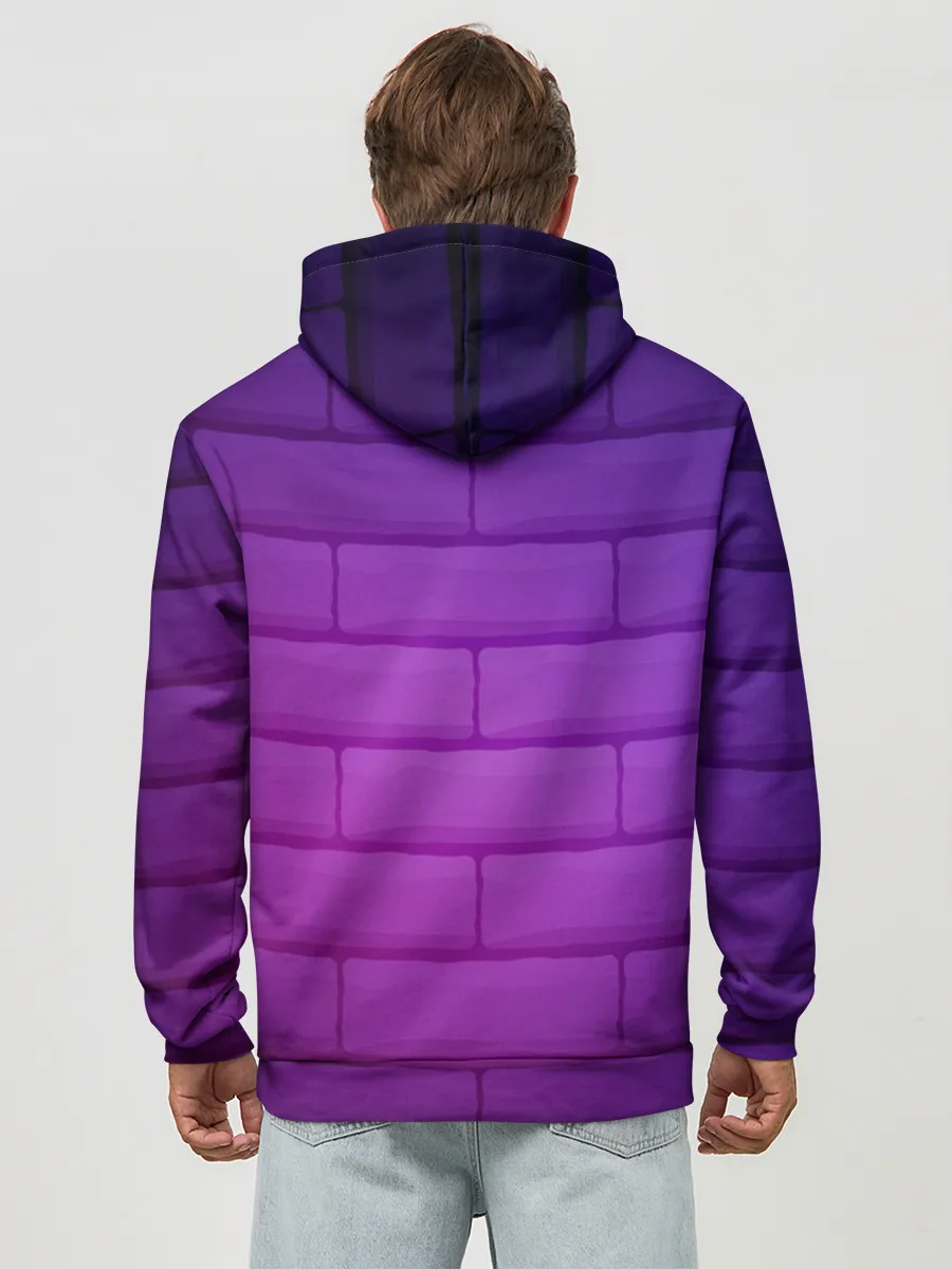 Худи мужской база хлопок / Судно неон