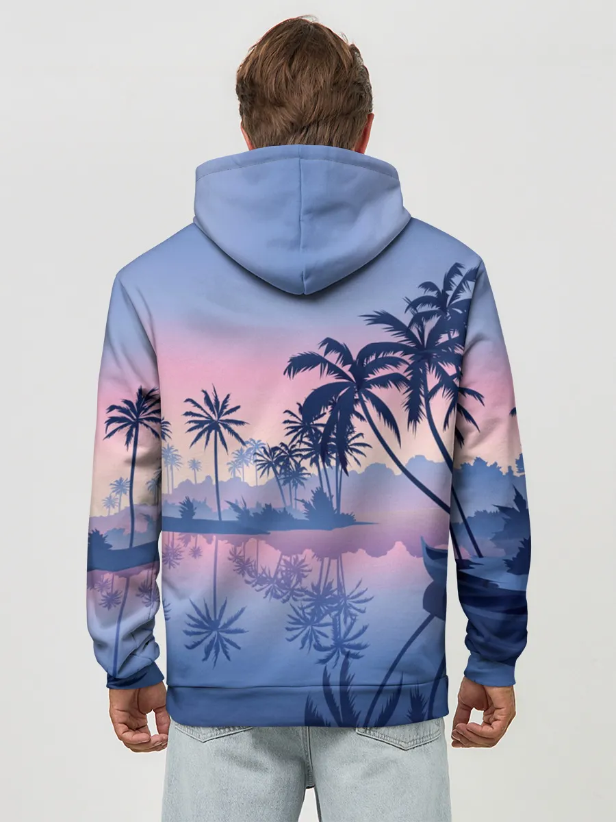 Худи мужской база хлопок / Тихая заводь