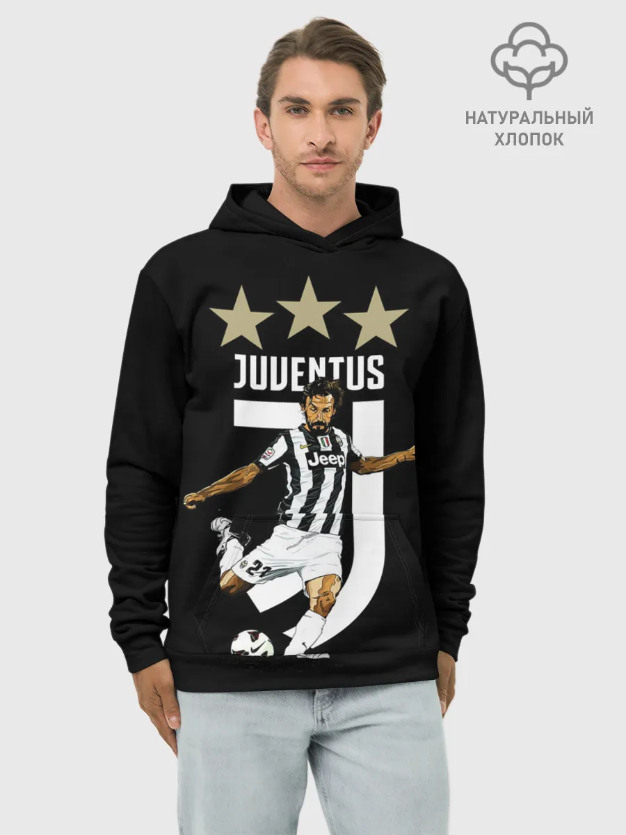 Худи мужской база хлопок / Андреа Пирло