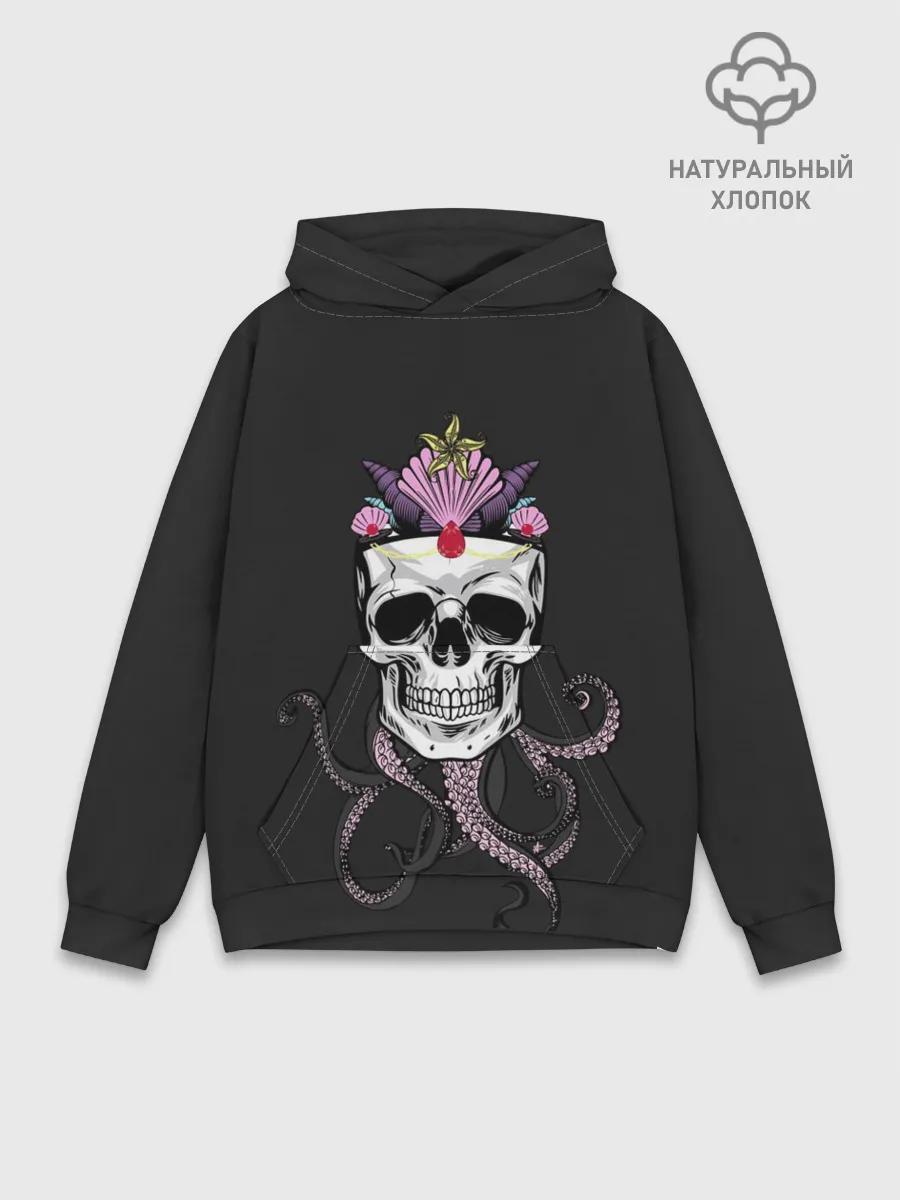 Худи мужской база хлопок / Octo-Queen