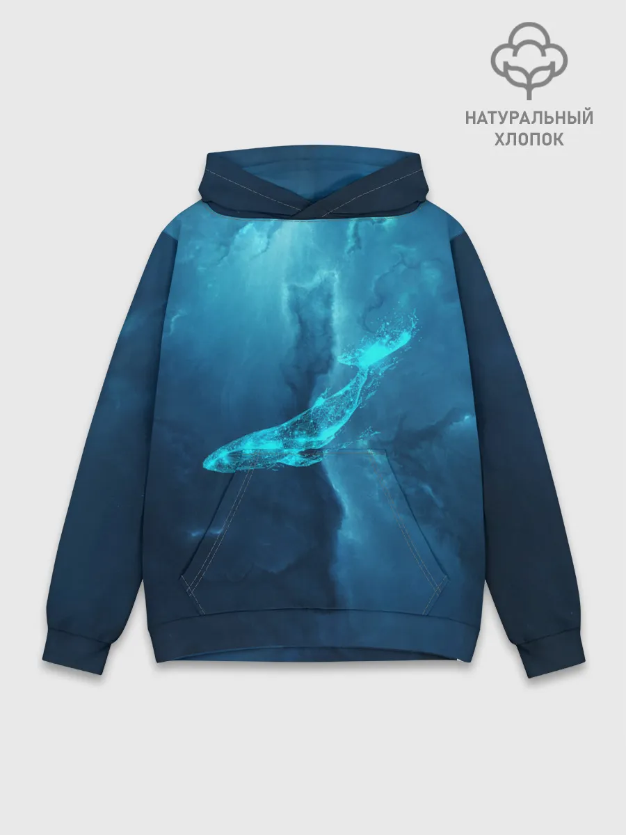 Худи мужской база хлопок / ЗВЕЗДНЫЙ КИТ | STAR WHALE