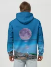 Худи мужской база хлопок / Лунный пляж