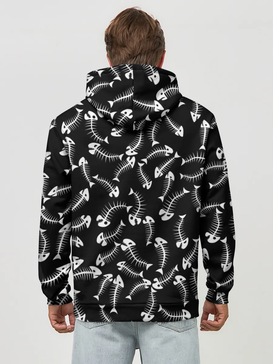 Худи мужской база хлопок / Fishbones