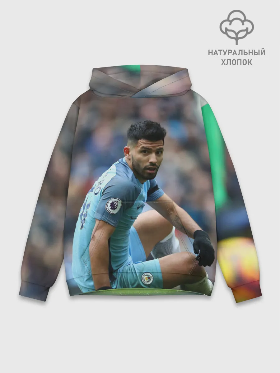 Худи мужской база хлопок / Серхио Агуэро