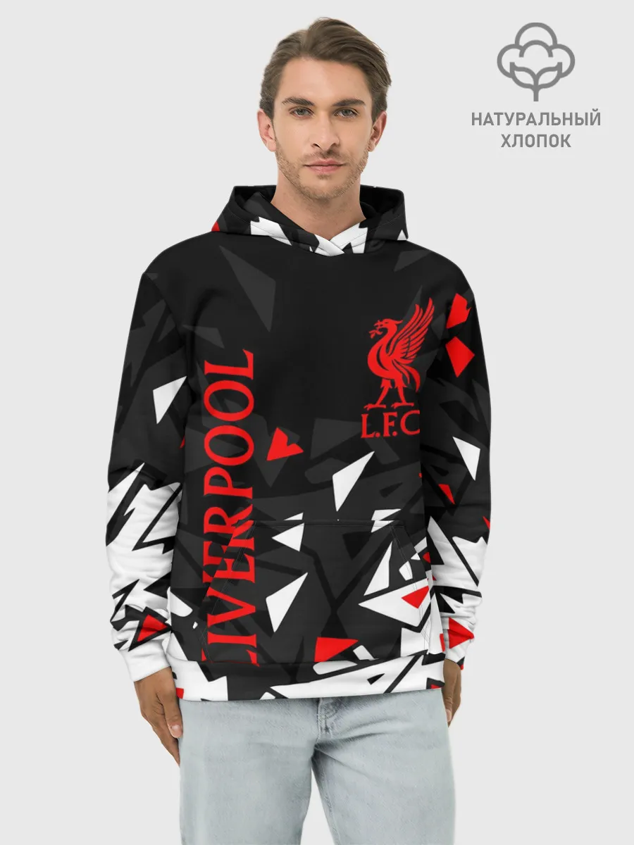 Худи мужской база хлопок / LIVERPOOL / ЛИВЕРПУЛЬ