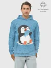 Худи мужской база хлопок / Пингвин