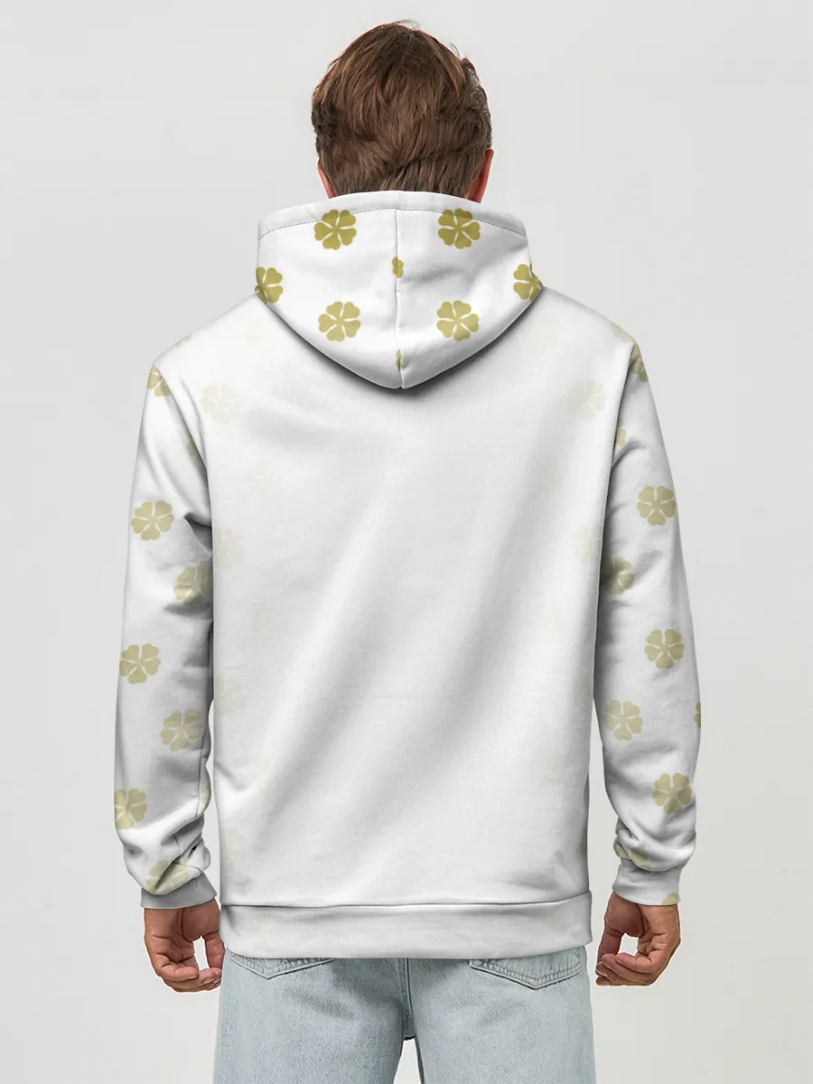 Худи мужской база хлопок / Маленький Аста Черный Клевер