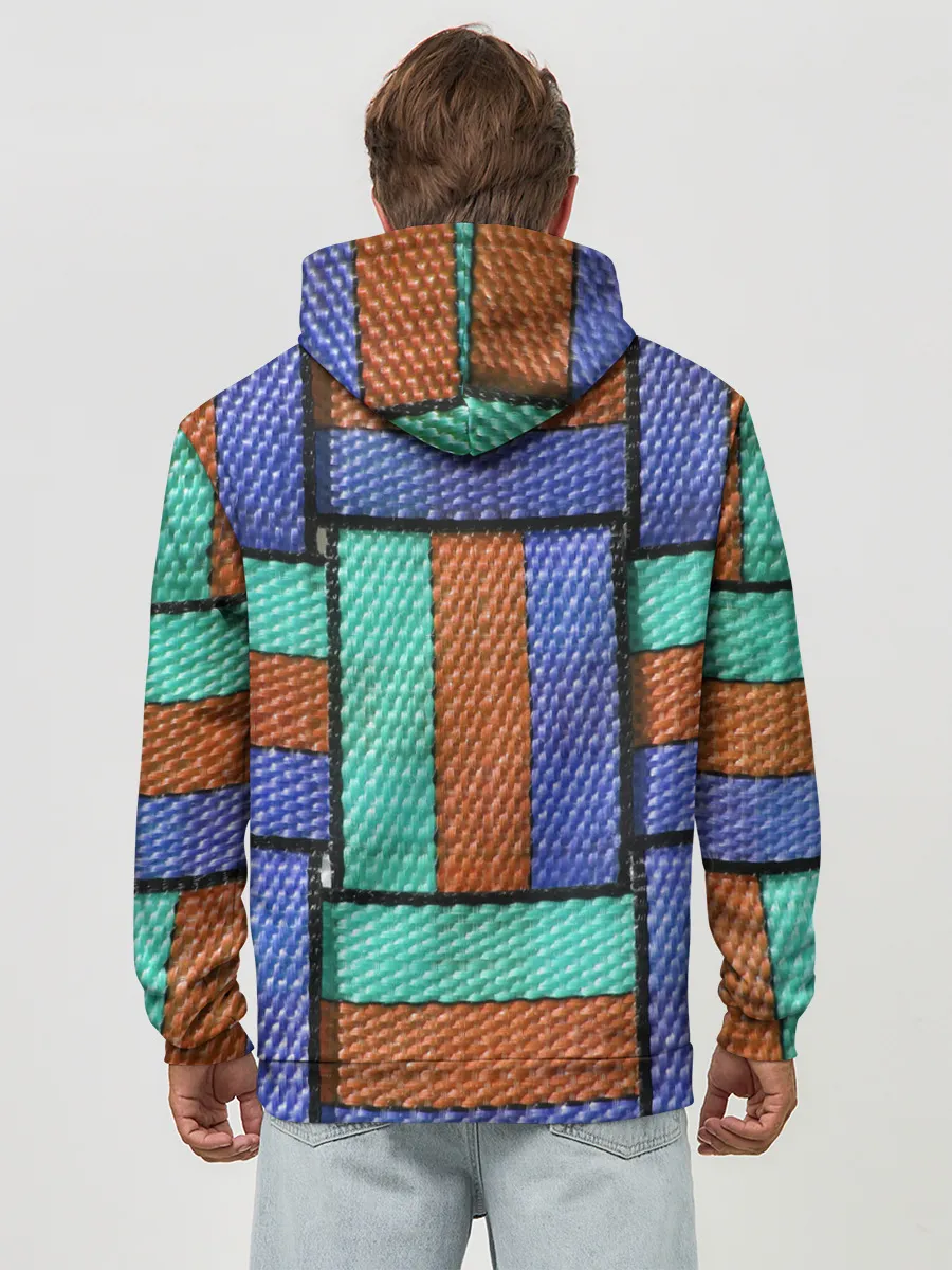 Худи мужской база хлопок / Stripes