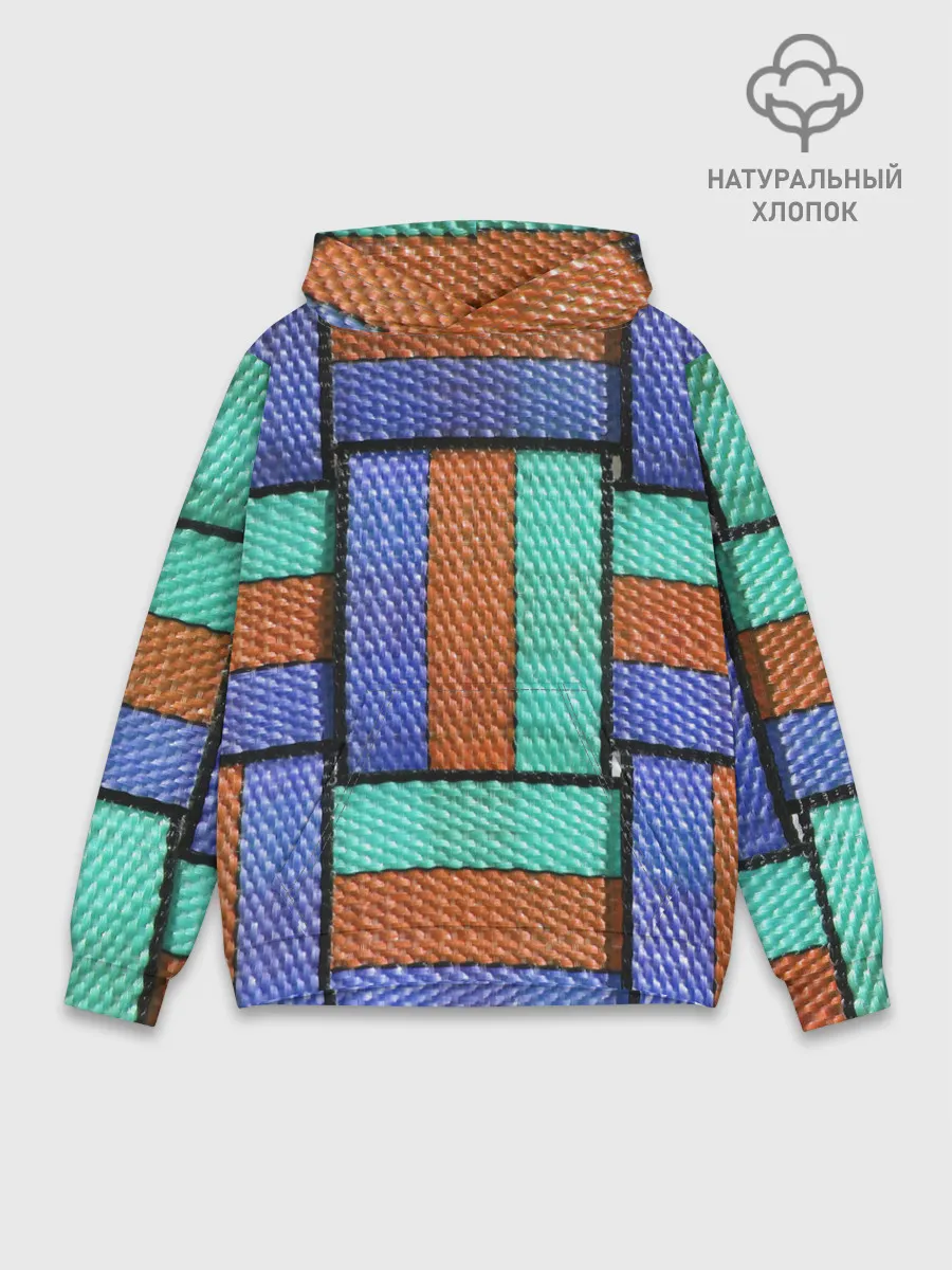 Худи мужской база хлопок / Stripes