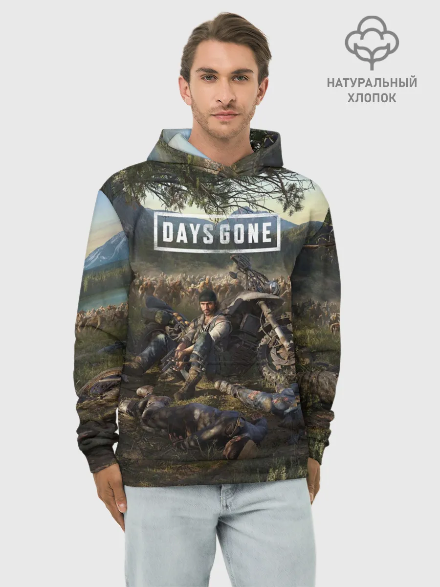 Худи мужской база хлопок / Days gone Дикон и толпа фриков