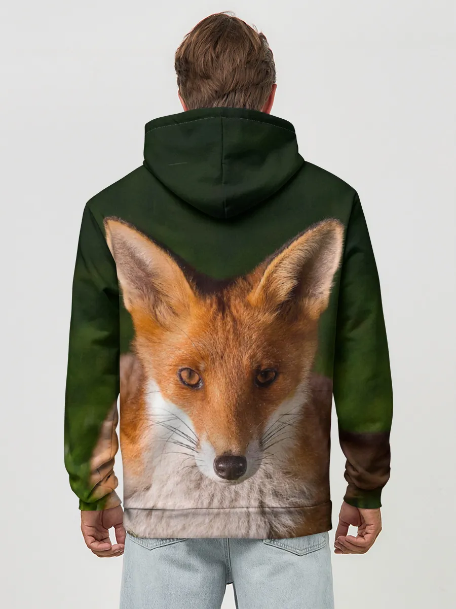 Худи мужской база хлопок / Лисица