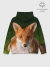 Худи мужской база хлопок / Лисица