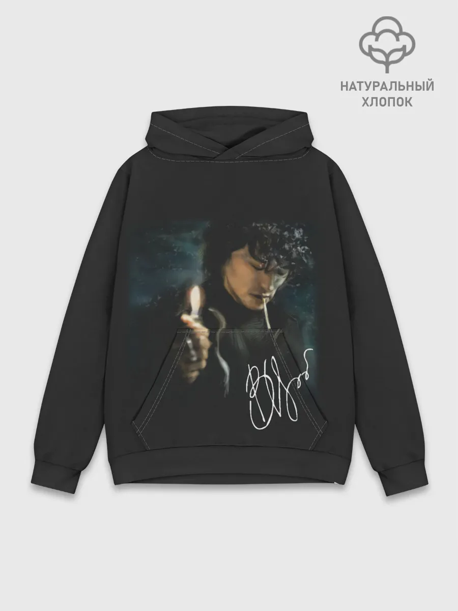 Худи мужской база хлопок / Виктор Цой