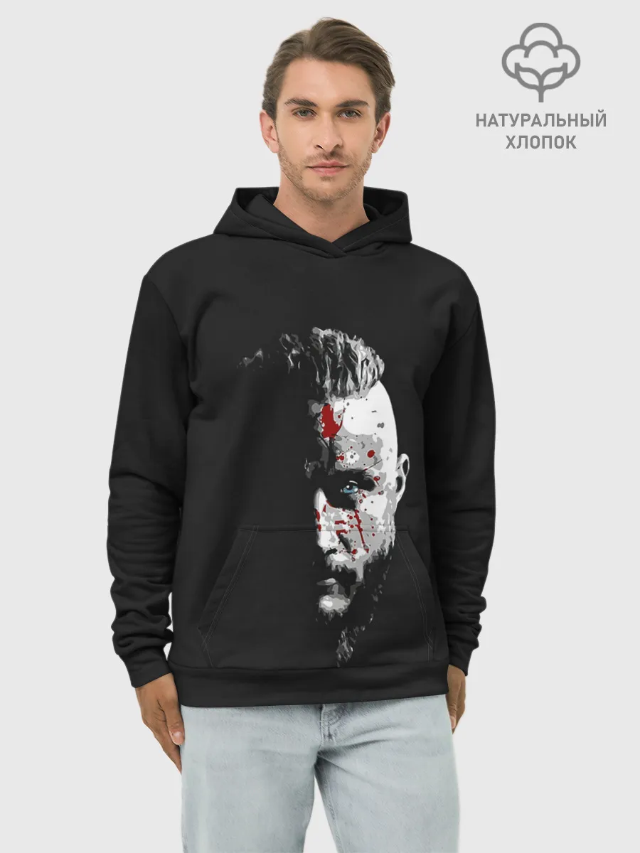 Худи мужской база хлопок / Кровавый Рагнар