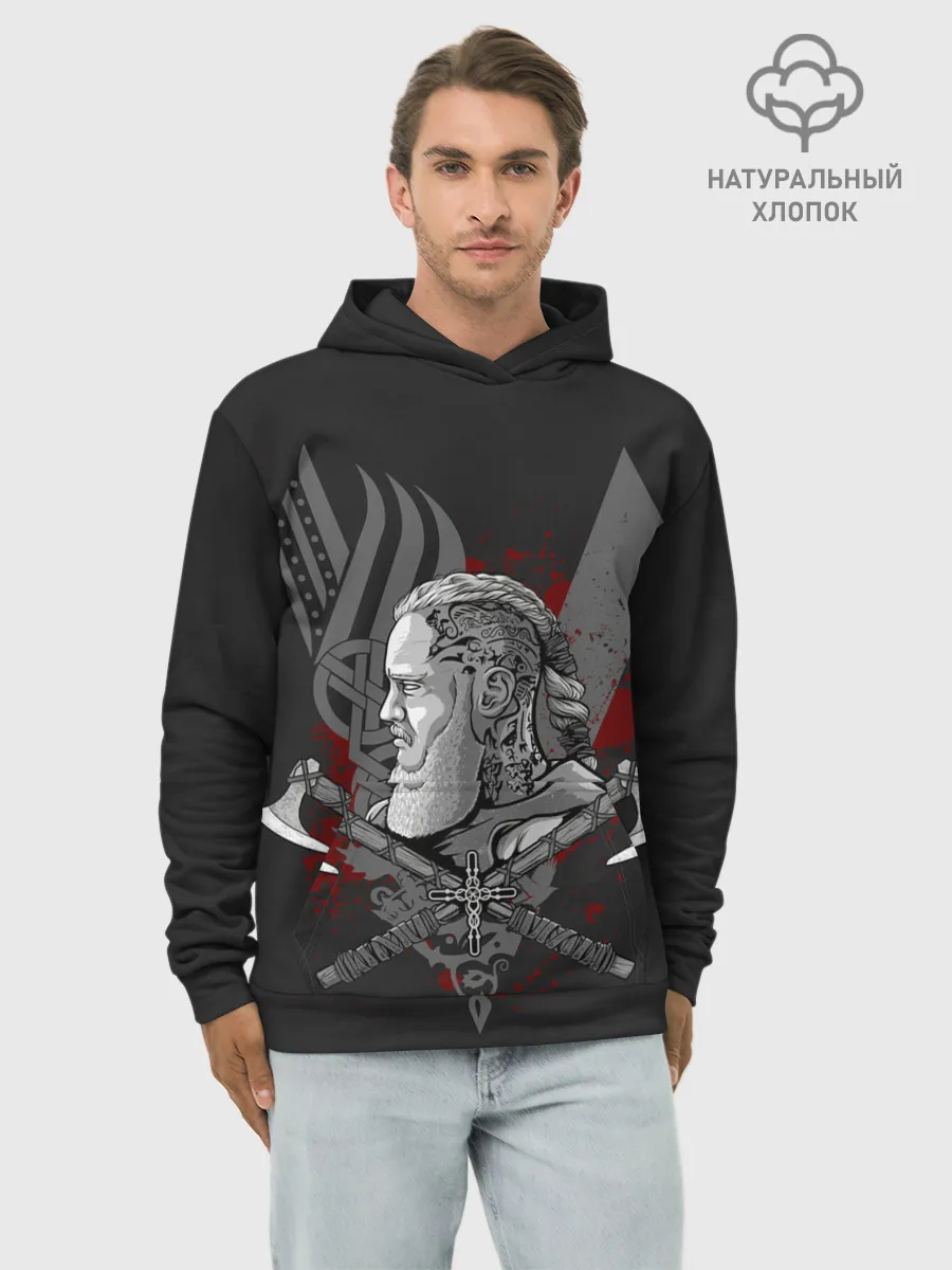 Худи мужской база хлопок / Vikings Art