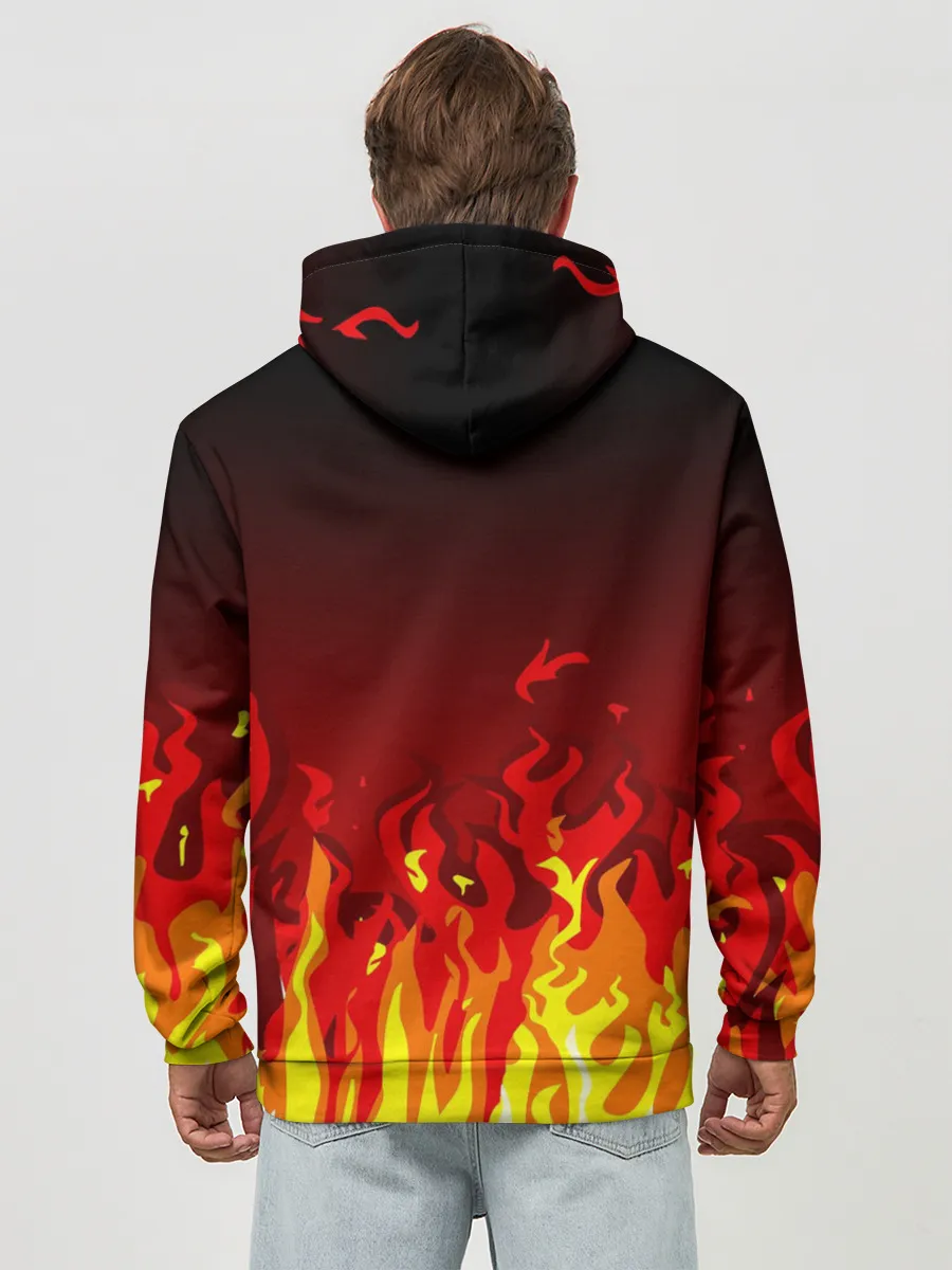 Худи мужской база хлопок / MANCHESTER UNITED / ДЬЯВОЛ