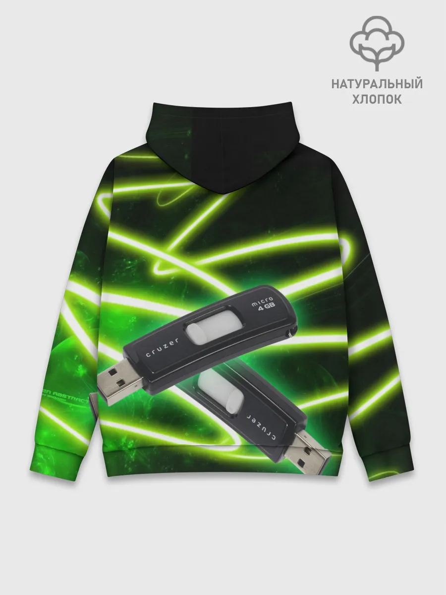 Худи мужской база хлопок / Флешка