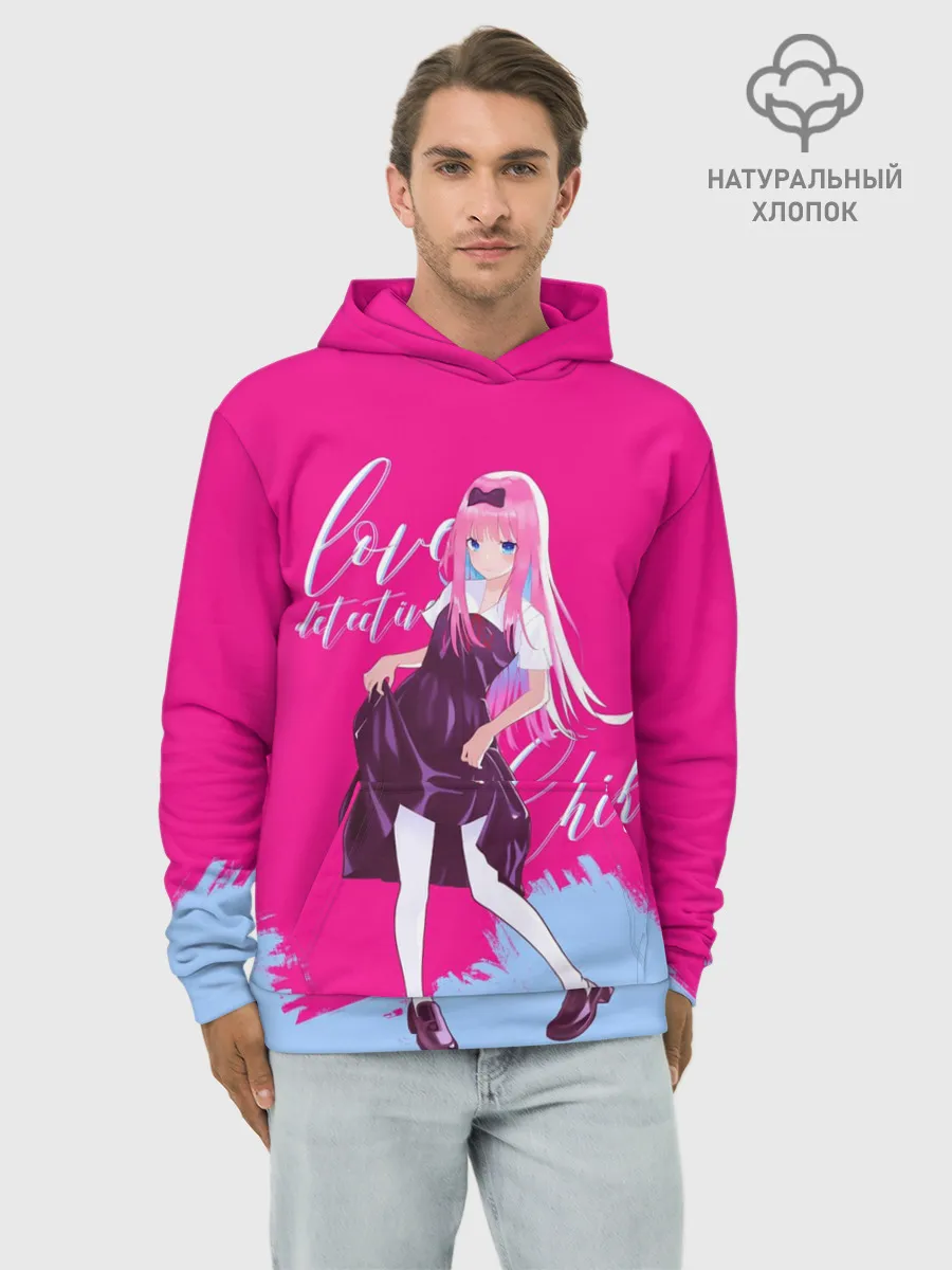 Худи мужской база хлопок / Love detective Chika