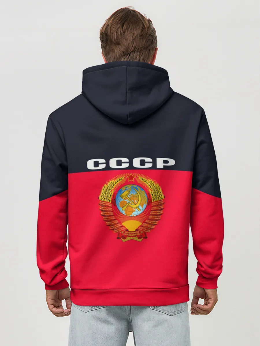 Худи мужской база хлопок / СТИЛЬ СССР + ДИЗАЙН СПИНЫ