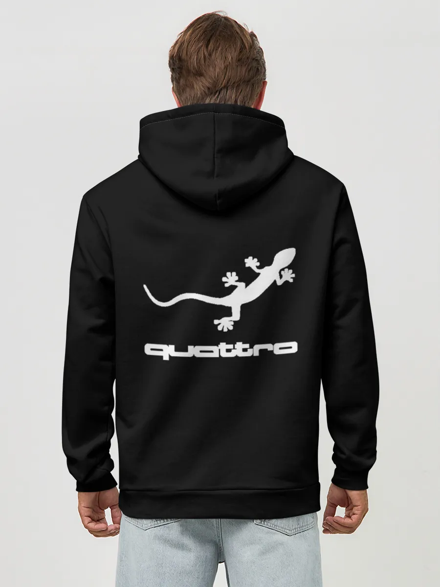 Худи мужской база хлопок / AUDI | АУДИ | QUATTRO