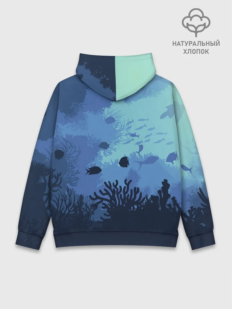 Худи мужской база хлопок / Mermaid | Русалочка
