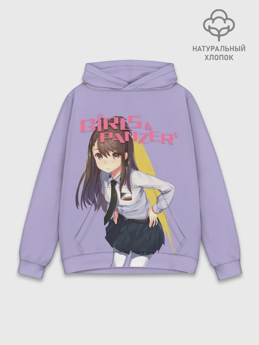 Худи мужской база хлопок / Девушки и Танки