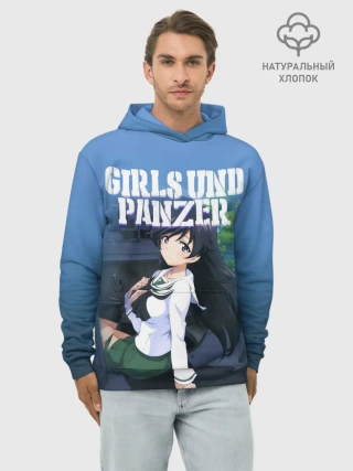Худи мужской база хлопок / Girls und Panzer