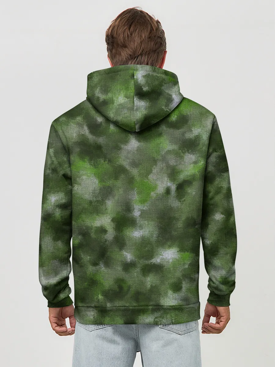 Худи мужской база хлопок / Canvas Green Camo