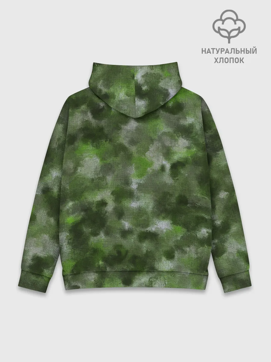 Худи мужской база хлопок / Canvas Green Camo