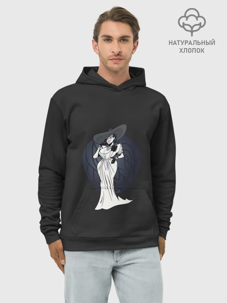 Худи мужской база хлопок / Resident Evil. Lady Dimitrescu