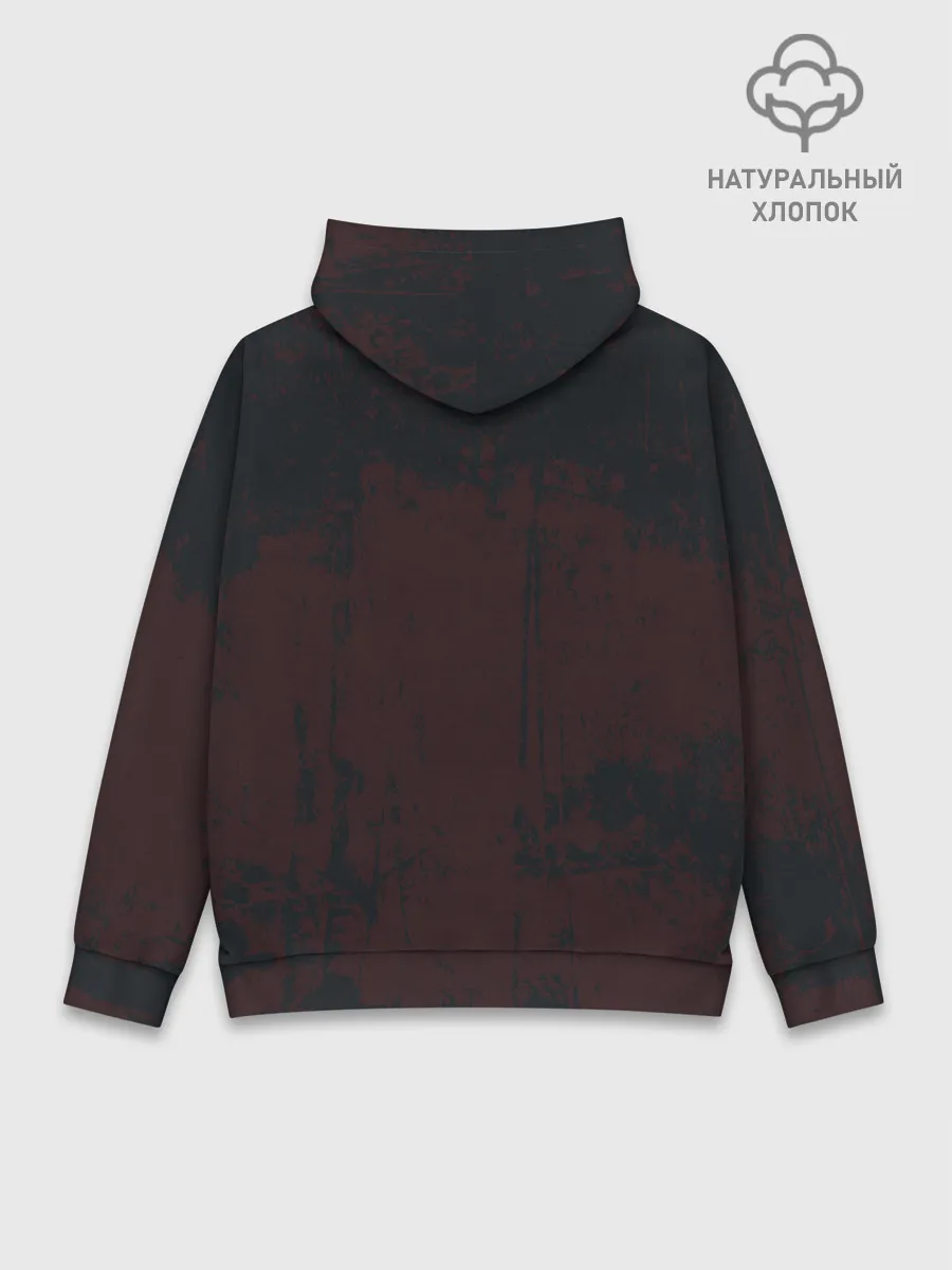 Худи мужской база хлопок / Nero