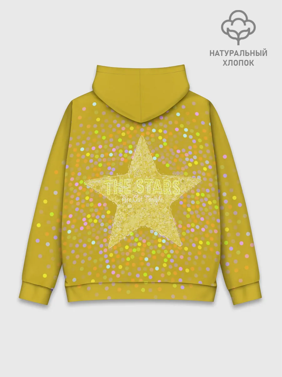 Худи мужской база хлопок / David Bowie Gold Star