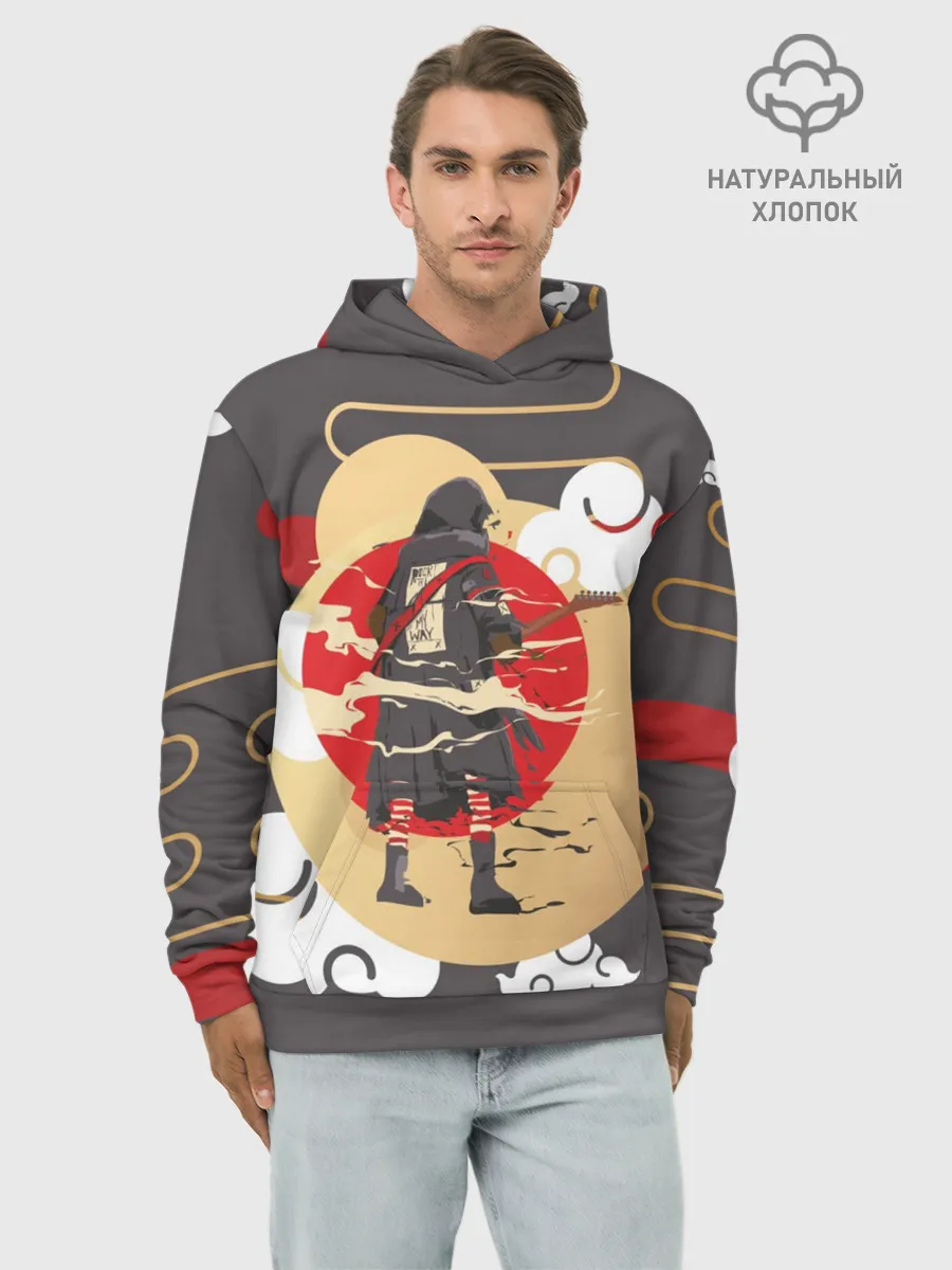 Худи мужской база хлопок / Ниндзя. Япония