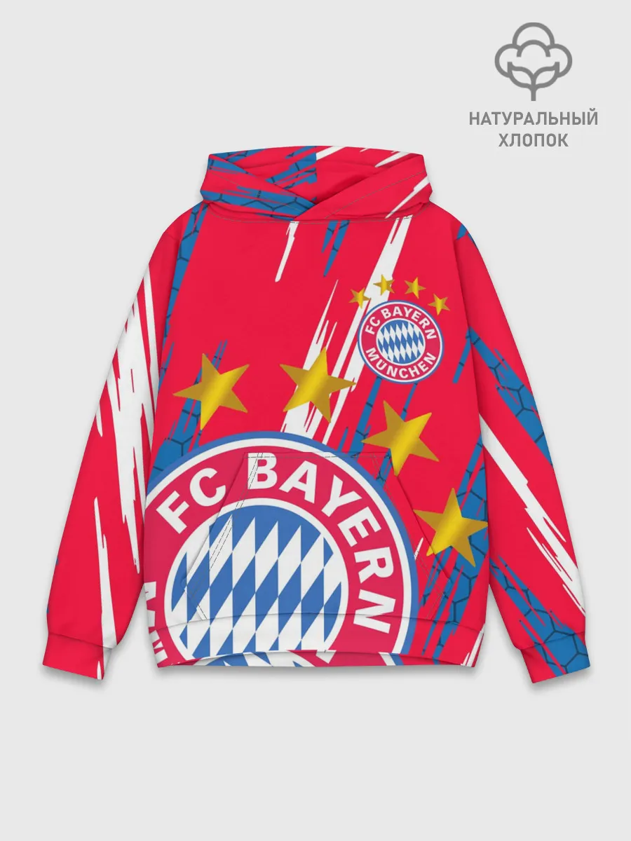Худи мужской база хлопок / ФК БАВАРИЯ / BAYERN / МЮНХЕН