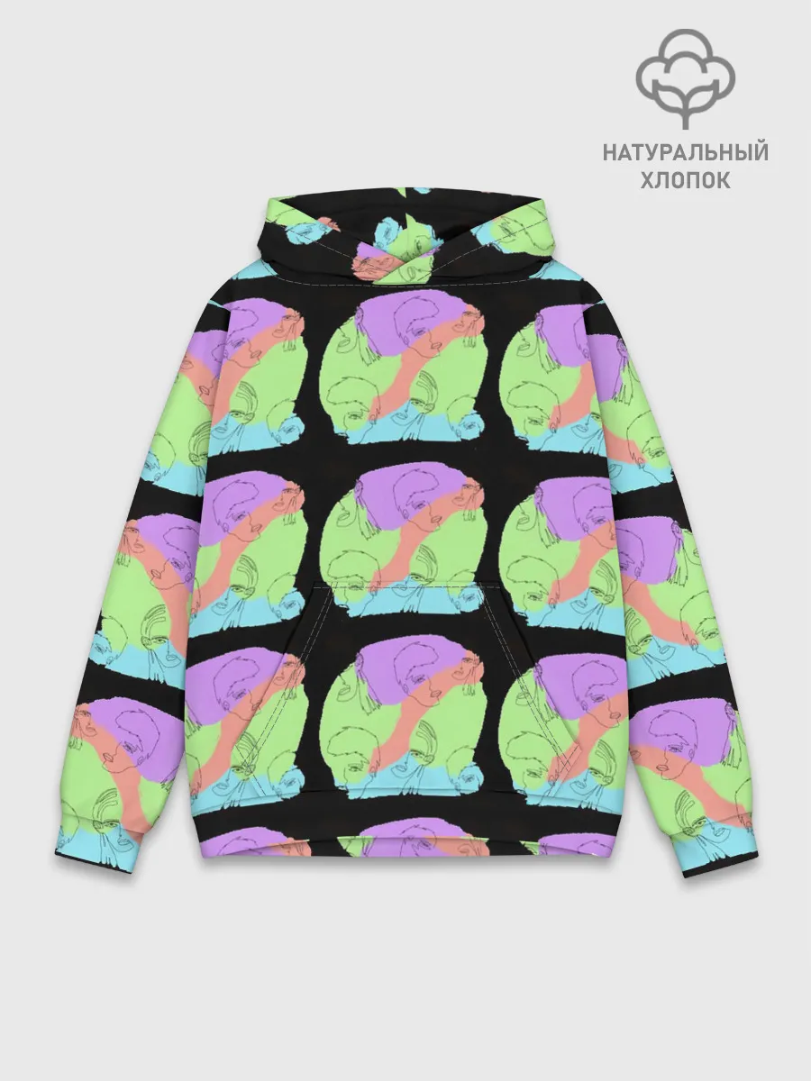 Худи мужской база хлопок / Лица