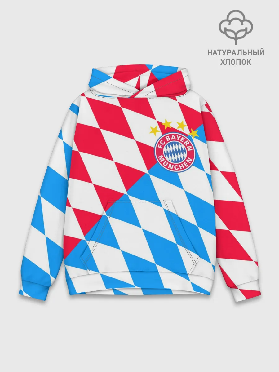 Худи мужской база хлопок / ФК БАВАРИЯ / BAYERN / МЮНХЕН