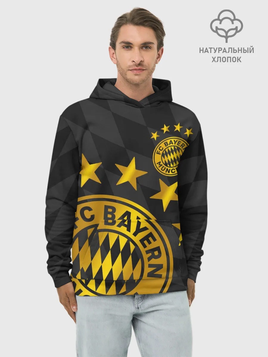 Худи мужской база хлопок / ФК БАВАРИЯ / BAYERN / МЮНХЕН