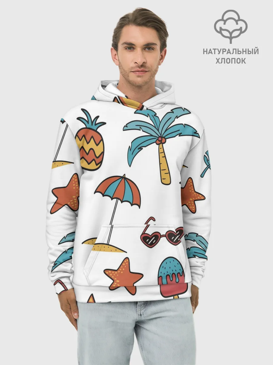 Худи мужской база хлопок / На отдыхе