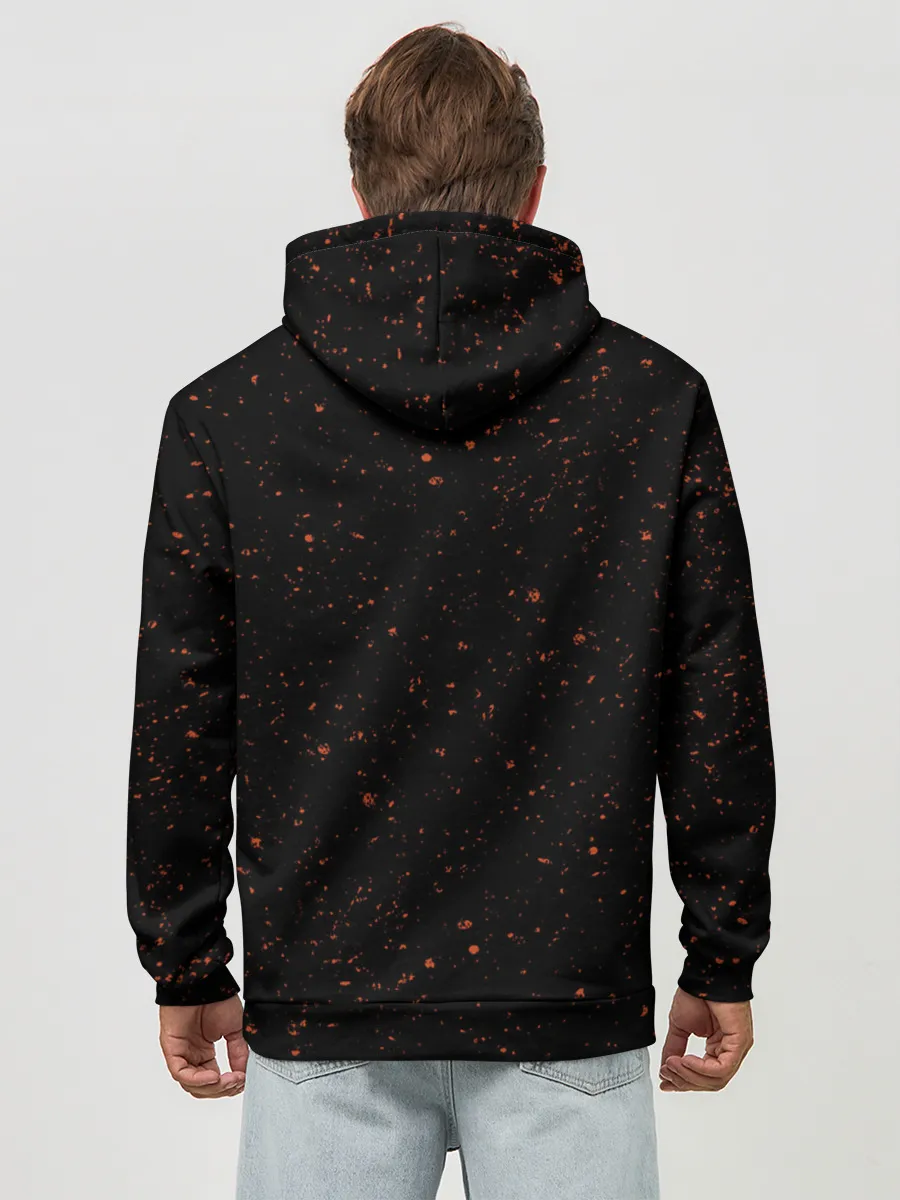 Худи мужской база хлопок / Черный Аста | Чёрный клевер