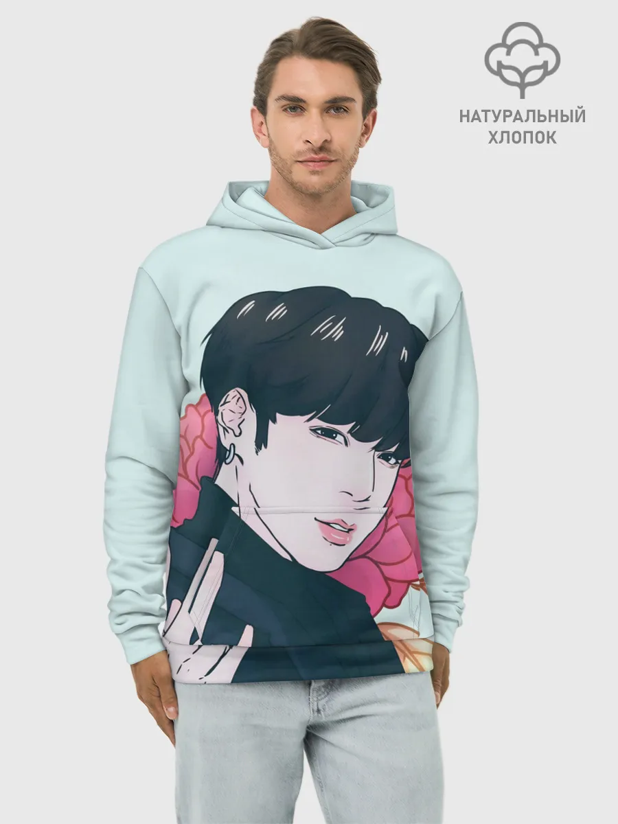 Худи мужской база хлопок / Мин Юнги